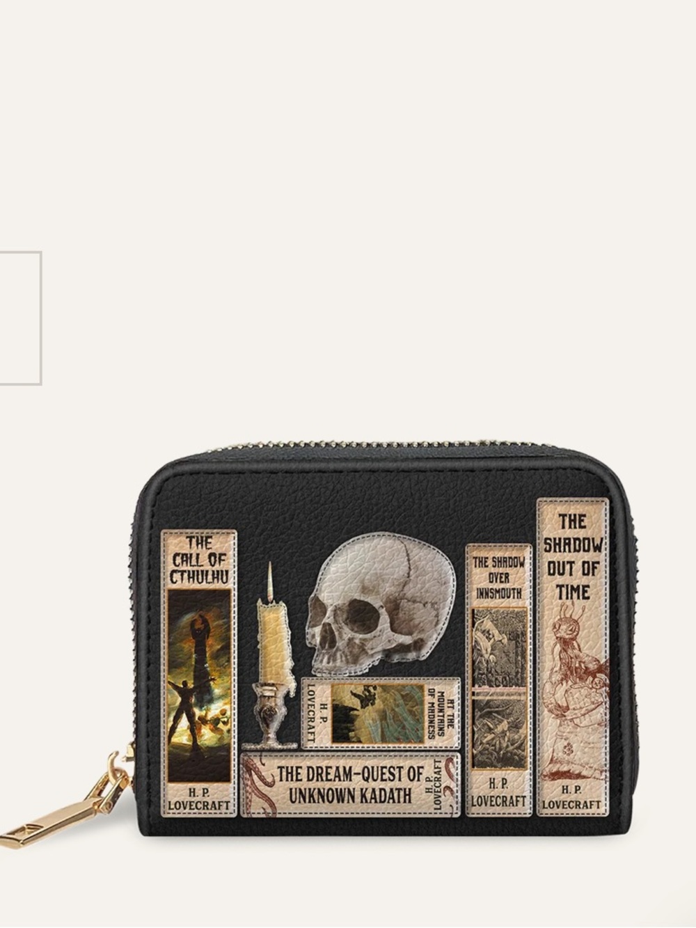NIOP Discontinued Lettoria Lovecraftian Mini Wallet Premium Vegan Leather